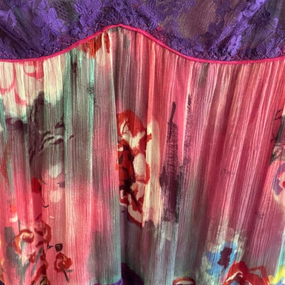 Y2K Philosophy di Alberta Ferretti silk & lace baby doll lingerie dress - Picture 8 of 14